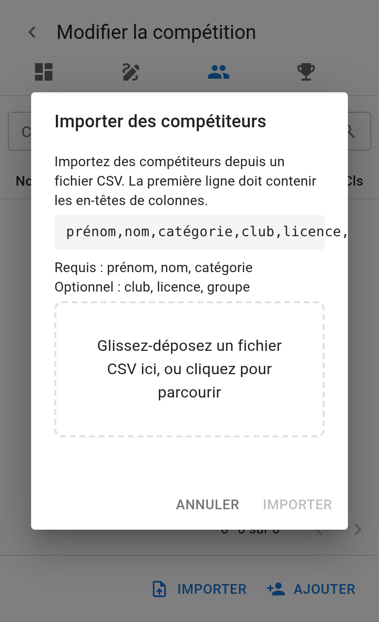 Import CSV